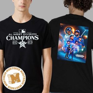 Congrats Houston Astros Are The MLB AL West Division Champions 2023 Two Sides Print Unisex T-Shirt