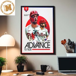 Congrats Philadelphia Phillies Advance To NLDS 2023 MLB Home Decor Poster Canvas