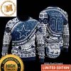 Custom Name Dallas Cowboys Spilled Paint Ugly Sweater