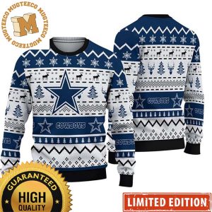 Dallas Cowboys Football Team Ugly Christmas Sweater Reindeer – Cowboys Ugly Sweater