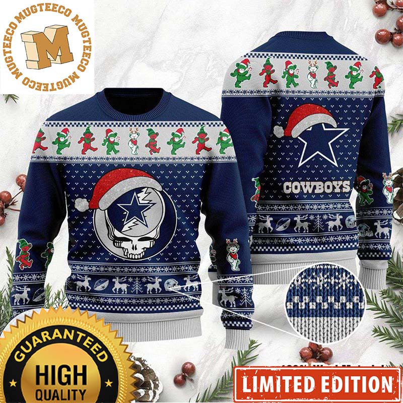 Cowboys christmas sweater hot sale with lights