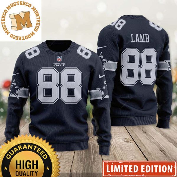 Dallas Cowboys Personalized Custom Name 2023 Holiday Gifts Ugly Christmas Sweater