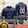 Dallas Cowboys Personalized Custom Name 2023 Holiday Gifts Ugly Christmas Sweater