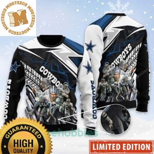 Dallas Cowboys Team NFL Custom Name 2023 Holiday Gifts For Fan Ugly Christmas Sweater