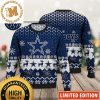 Dallas Cowboys Vintage Night Snowflakes Knitted Black Ugly Christmas Sweater