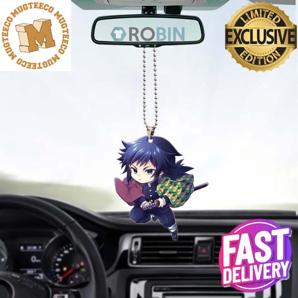 Demon Slayer Giyu Christmas Car Decorations Ornament