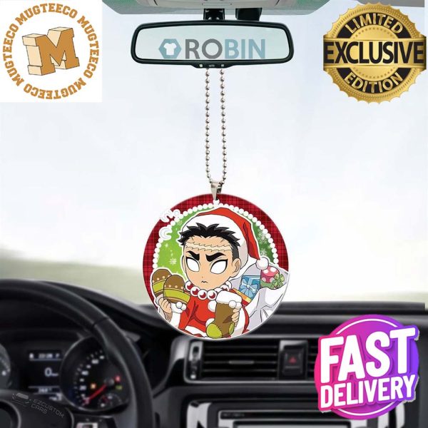 Demon Slayer Gyomei Himejima Santa Christmas Car Decorations Ornament