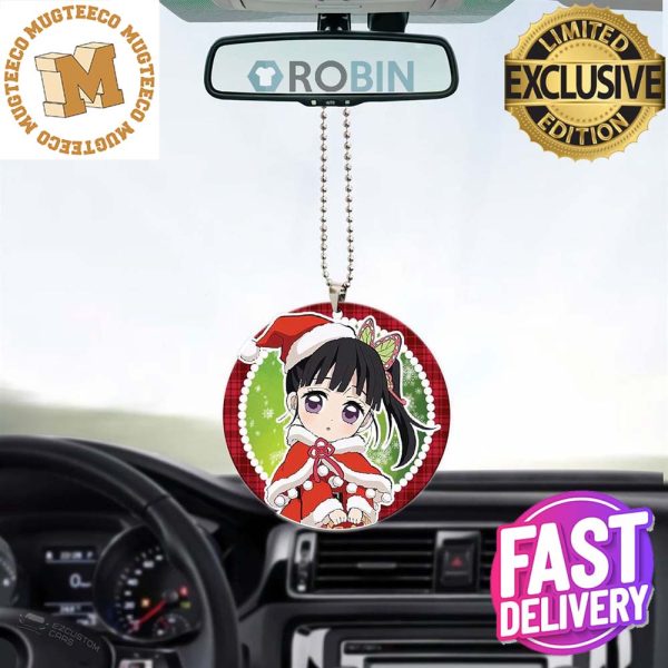 Demon Slayer Kanao Tsuyuri Santa Christmas Car Decorations Ornament