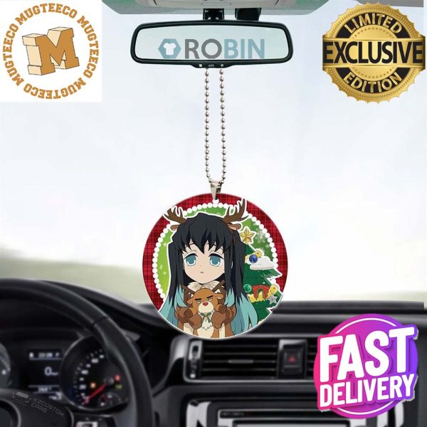 Demon Slayer Muichiro Tokito Reindeer Christmas Car Decorations Ornament