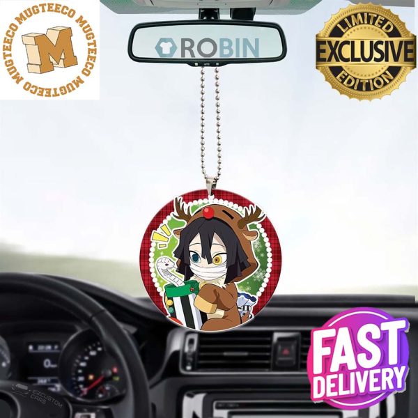 Demon Slayer Obanai Iguro Reindeer Christmas Car Decorations Ornament