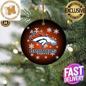Denver Broncos NFL Xmas Gifts Merry Christmas Decorations Ornament