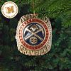 Denver Nuggets 2023 NBA Champions Logo Custom Name Holiday Christmas Tree Decorations Ornament