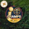 Denver Nuggets 2022-2023 Season World Champion Ring NBA Christmas Decorations Ornament