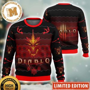 Diablo 3 Xmas 2023 Holiday Custom Name Ugly Christmas Sweater
