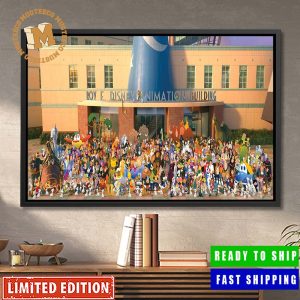 Disney Once Upon A Studio Group Photo Home Decorations Poster Canvas