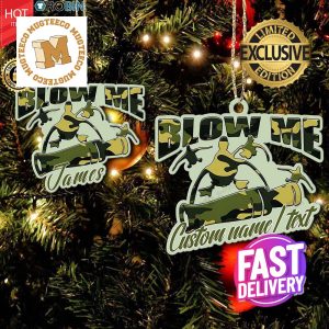 Duck Hunting Blow Me Personalized Xmas Gifts Holiday Decorations Ornament