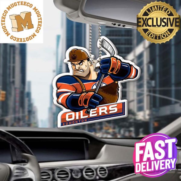 Edmonton Oilers NHL Mascot Personalized Christmas Car Decorations Ornament