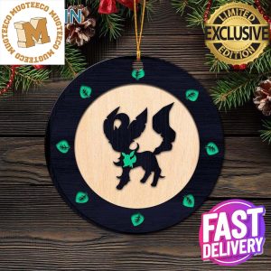 Eevee Leafeon Evolution Pokemon Ghost Holiday Gifts Christmas Tree Decorations Ornament