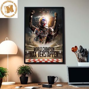F1 World Champion 2023 Is Max Verstappen Home Decor Poster Canvas