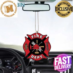 Firefighter Symbol Personalized Christmas Car Decorations Ornament 2023