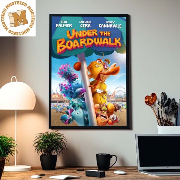 First Poster For Paramount New Animated Movie Under The Boardwalk Home Decor Poster Canvas