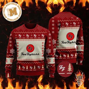 Foo Fighters Classic Logo Rock Band Ugly Christmas Sweater