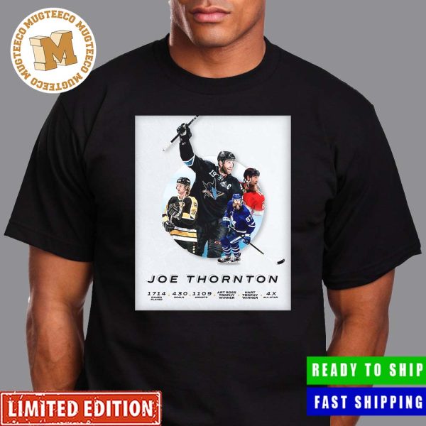 Former MVP Joe Thornton Retirement Summary Of All Titles Unisex T-Shirt