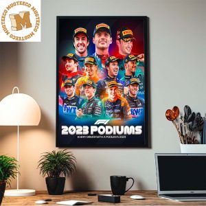 Formula 1 2023 Podiums Every Drivers With A Podium In 2023 Home Decor Poster Canvas