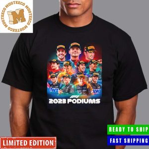 Formula 1 2023 Podiums Every Drivers With A Podium In 2023 Poster Classic T-Shirt