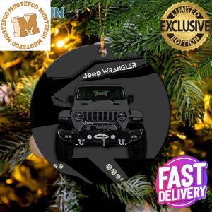 Grey Jeep Xmas Gifts 2023 Christmas Decorations Ornament