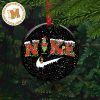 Grinch Nike Brand Jump Man Basketball Merry Christmas Custom Name 2023 Christmas Tree Decorations Ornament