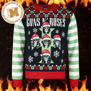 Guns N Roses Classic Logo Rock Heavy Metal 2023 Xmas Gifts Ugly Christmas Sweater