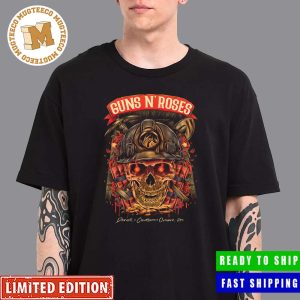 Guns N Roses Denver X Colorado X October 27th 2023 Fire Fighter Skull Poster Unisex T Shirt