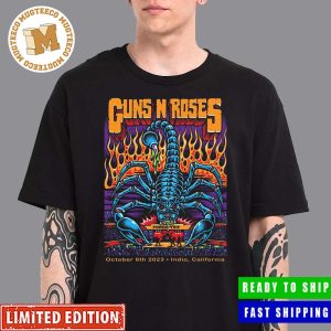 Guns N Roses Power Trip Rock Festival October 6th 2023 Indio California Poster Unisex T-Shirt