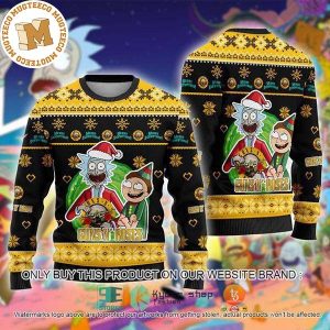 Guns N Roses Rick And Morty Holiday Gifts 2023 Ugly Christmas Sweater