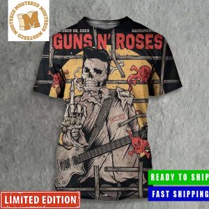 Guns N Roses Sacramento CA October 08 2023 Come Back After 5 Years Poster All Over Print Shirt