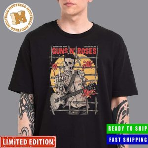 Guns N Roses Sacramento CA October 08 2023 Come Back After 5 Years Poster Vintage T-Shirt