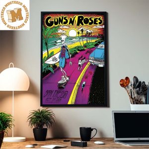 Guns N Roses San Diego Snapdragon Stadium Oct 1st 2023 Show Home Decor Poster Canvas