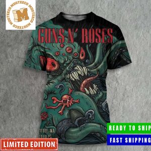 Guns N Roses Seattle Event Show October 14 2023 The Kraken Poster All Over Print Shirt