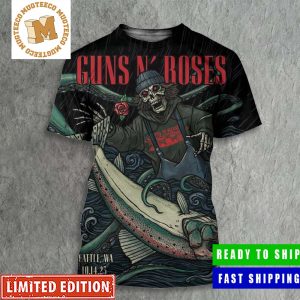 Guns N Roses Seattle Event Show October 14 2023 The Skeleton Poster All Over Print Shirt