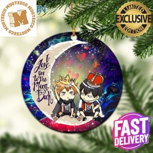 Hinata And Tobio Haikyuu Love You To The Moon And Back Galaxy Xmas Holiday 2023 Gifts Christmas Ornament