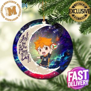 Hinata Haikyuu Love You To The Moon And Back Galaxy Xmas Holiday 2023 Gifts Christmas Ornament
