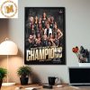 Congrats Las Vegas Aces First Team To Go Back To Back WNBA Champions 2022-2023 Home Decor Poster Canvas