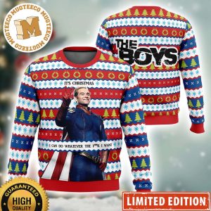 Homelander The Boys It’s Christmas I Can Do Whatever The Fuck I Want Ugly Christmas Sweater