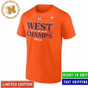 Houston Astros Fanatics Branded Orange 2023 AL West Division Champions Big & Tall Locker Room Unisex T-Shirt