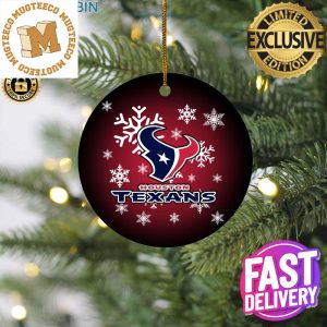 Houston Texans NFL Holiday 2023 Gifts Merry Christmas Tree Decorations Ornament