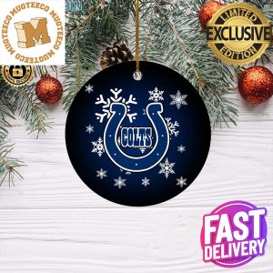 Indianapolis Colts NFL Holiday 2023 Xmas Gifts Merry Christmas Decorations Ornament