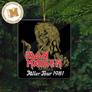 Iron Maiden Killer Tour 1981 Holiday Gifts Christmas Tree Ornament