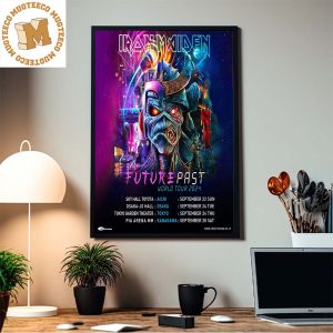 Iron Maiden The Future Past World Tour 2024 Is Coming To Japan Home Decor Poster Canvas