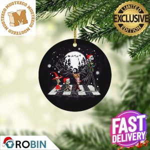 Jack Skellington Santa Nightmare Before Christmas Abbey Road 2023 Holiday Gifts Christmas Ornament